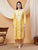 Anika Chikankari Mulmul Co-ord Set (Yellow)