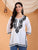 Navya Black Chikankari Cotton Short Kurti