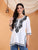 Navya Black Chikankari Cotton Short Kurti