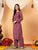 Faiza Chikankari Rayon Co-ord Set (Plum)