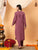 Faiza Chikankari Rayon Co-ord Set (Plum)