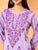 Faiza Chikankari Rayon Co-ord Set (Lavender)