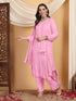 Farha Chikankari Premium Modal Co-ord Set (Baby Pink)