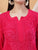 Dua Premium Viscose 3D Chikankari Straight Kurta (Magenta)