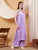 Raha Chikankari Strappy Rayon Co-ord Set (Lilac)